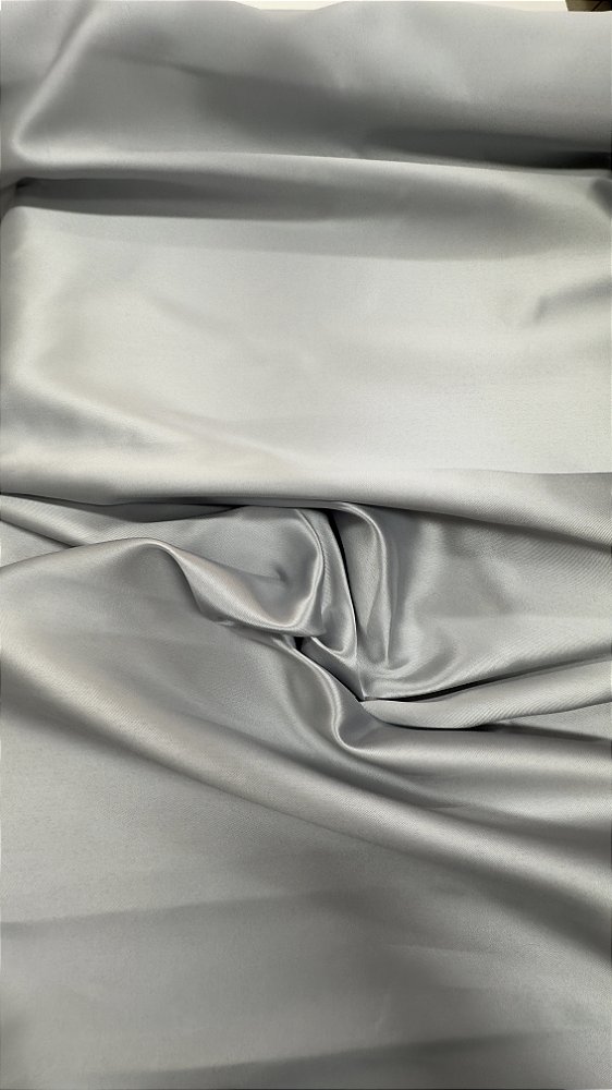 Tecido zibeline prata 100% poliester 140cm de larg