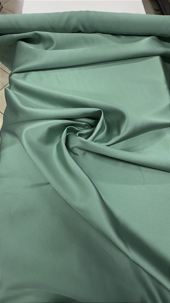 Tecido zibeline verde 100% poliester 140cm de larg
