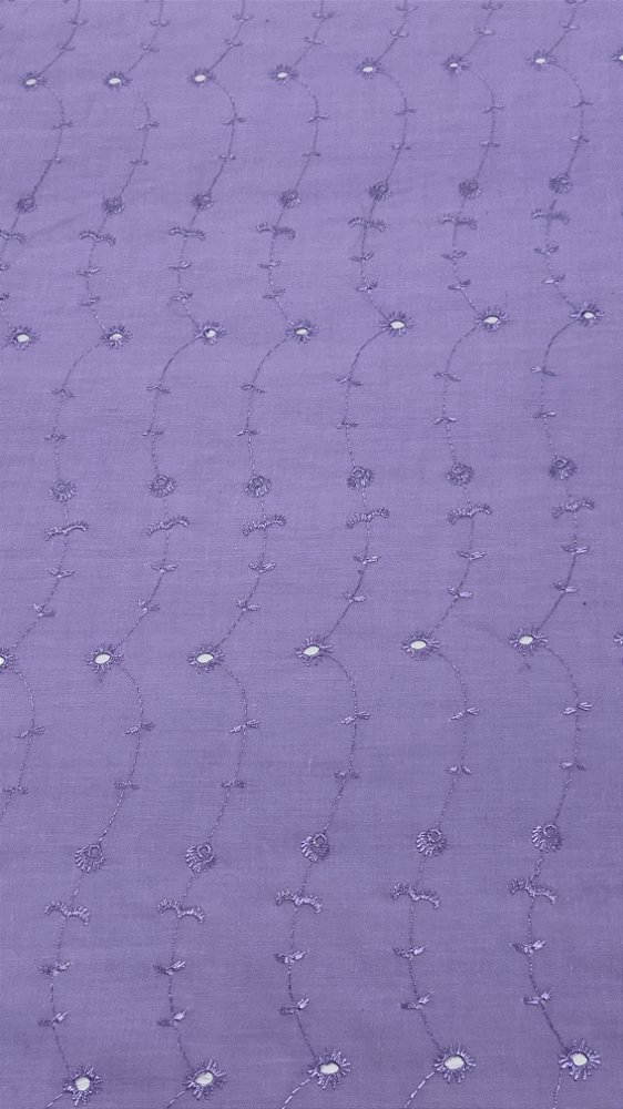 Tecido laise mista Lilás 150cm de largura