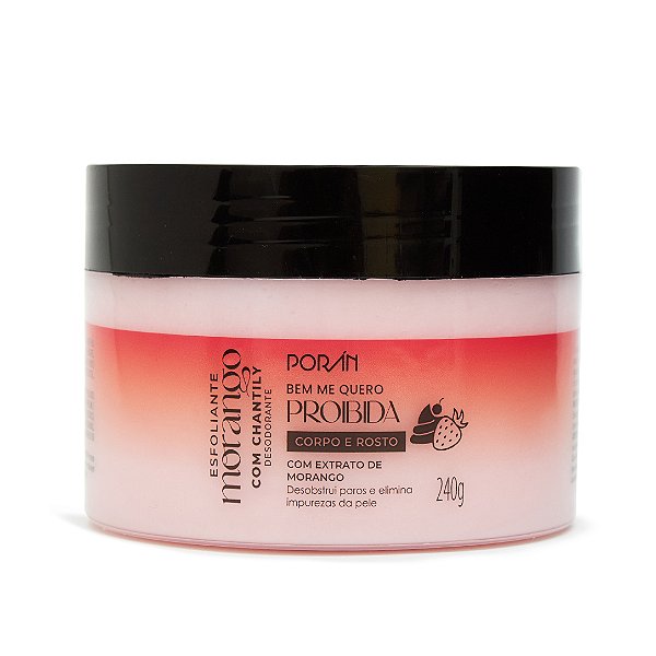 Esfoliante Corporal Morango com Chantily Porán