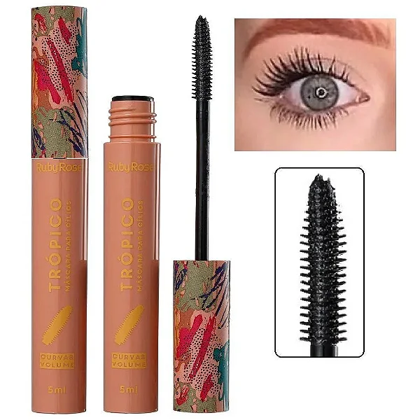 Máscara de Cílios Trópico Curva e Volume Ruby Rose