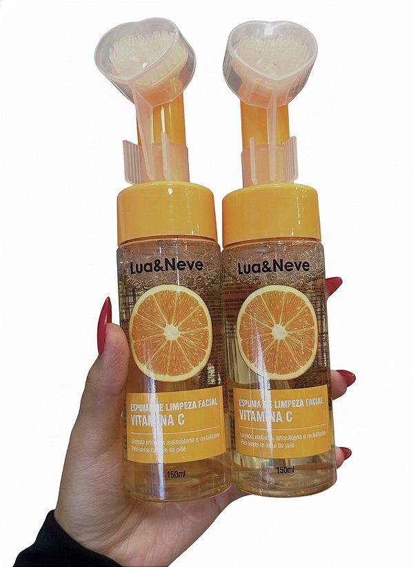 Espuma de Limpeza Facial Vitamina C Lua e Neve