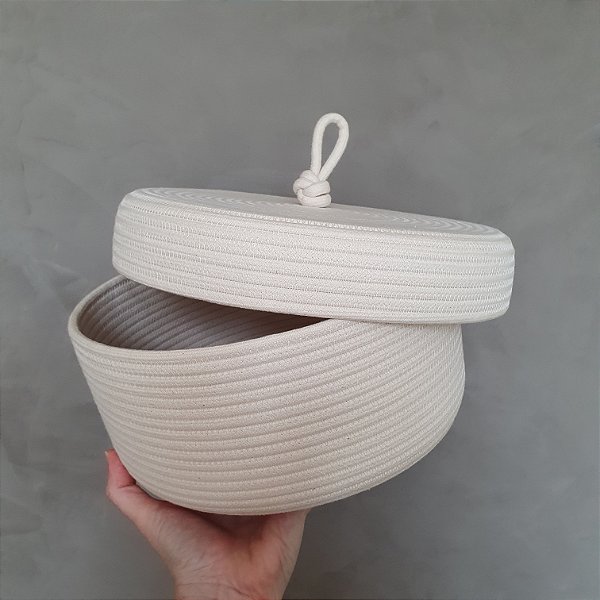 Cesto Organizador com Tampa | 25cm x 13cm