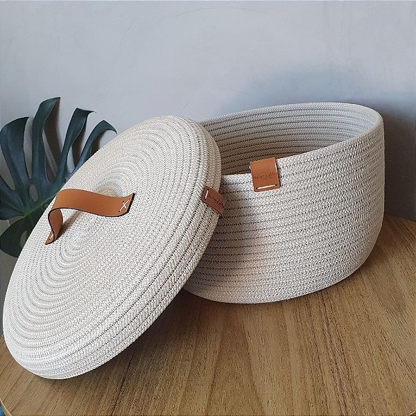 Cesto Organizador com Tampa | 24cm x 14cm