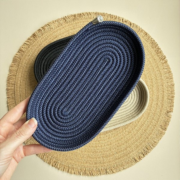 Bandeja Strass | P Azul Marinho Pronta Entrega