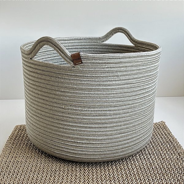 Cesto Organizador 35cm x 25cm | Corda Náutica | Pronta Entrega