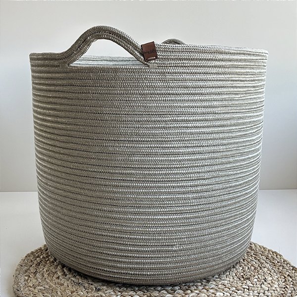 Cesto Organizador 40cm x 35cm | Corda Náutica | Pronta Entrega