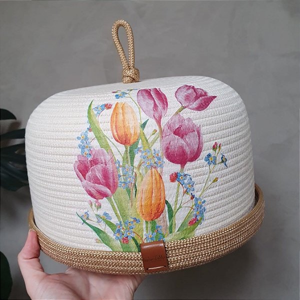 Boleira | Cobre Bolo Tulipas