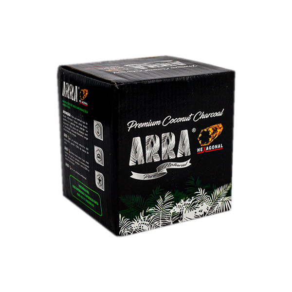 Carvão de Coco Hexagonal Arra 1kg