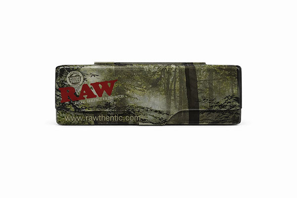Porta Seda RAW Forest Metal Rolling Box King Size