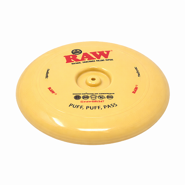 RAW Flying Disc com Suporte para Cone – Puff, Puff, Pass