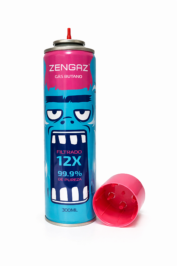 Gás Butano Zengaz 12X Filtrado (99.9% de Pureza)