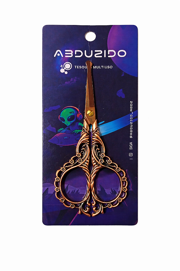 Tesoura Abduzido Slim Ornament - Ponta Redonda