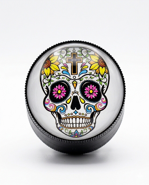 Dichavador de Metal Premium – Coleção Caveira Mexicana (2 Partes)