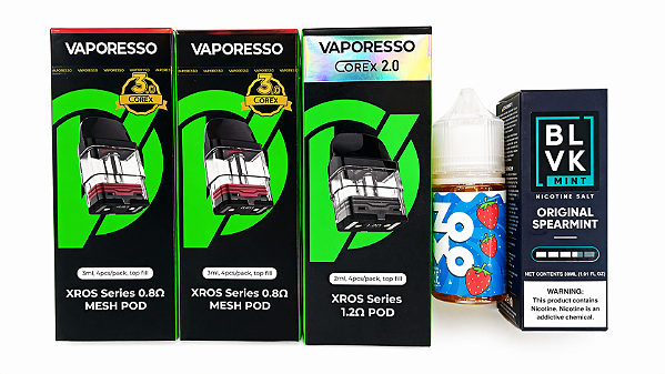 Pods Vaporesso XROS (0.8Ω e 1.2Ω) – Tecnologia COREX