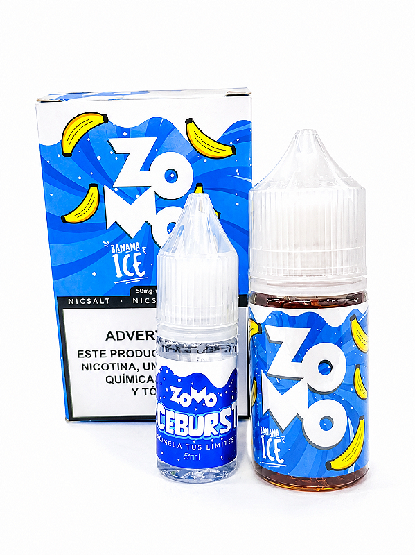 Líquido Zomo NicSalt – Banana Ice (Edição Especial com Iceburst)