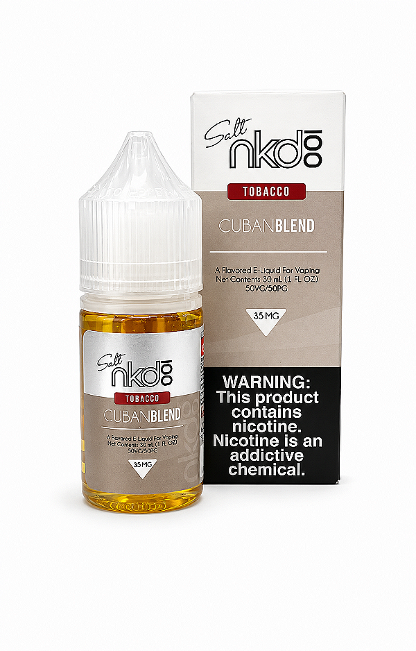 NKD 100 Salt Tobacco Cuban Blend 35mg – Nic Salt 30ml