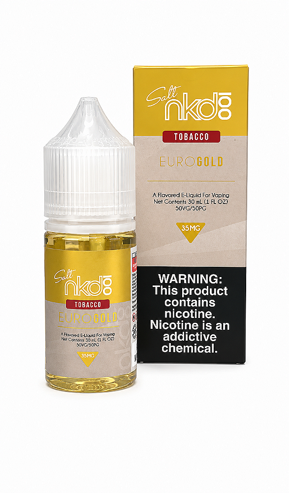 NKD 100 Salt Tobacco Euro Gold 35mg – Nic Salt 30ml