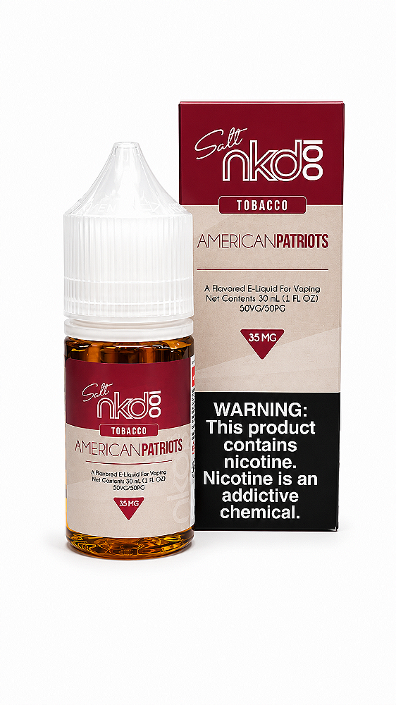 NKD 100 Salt Tobacco American Patriots 35mg – Nic Salt 30ml