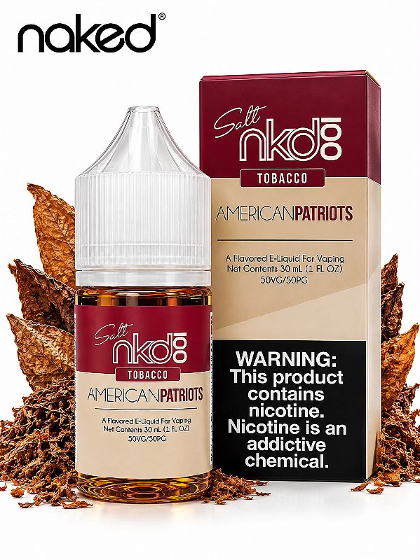 NAKED 100 Salt Tobacco American Patriots – Nic Salt 30ml