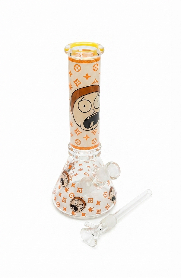Bong de Vidro Premium - Edição "Morty Expression"