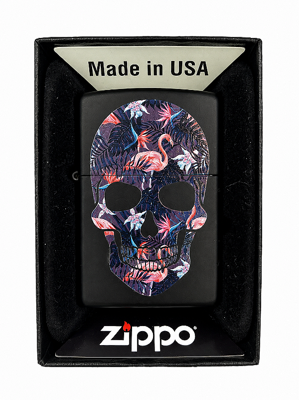 Zippo Original Skull Tropical