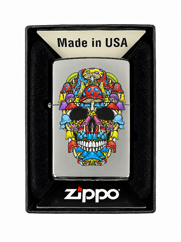 Zippo Original Skull Mushroom