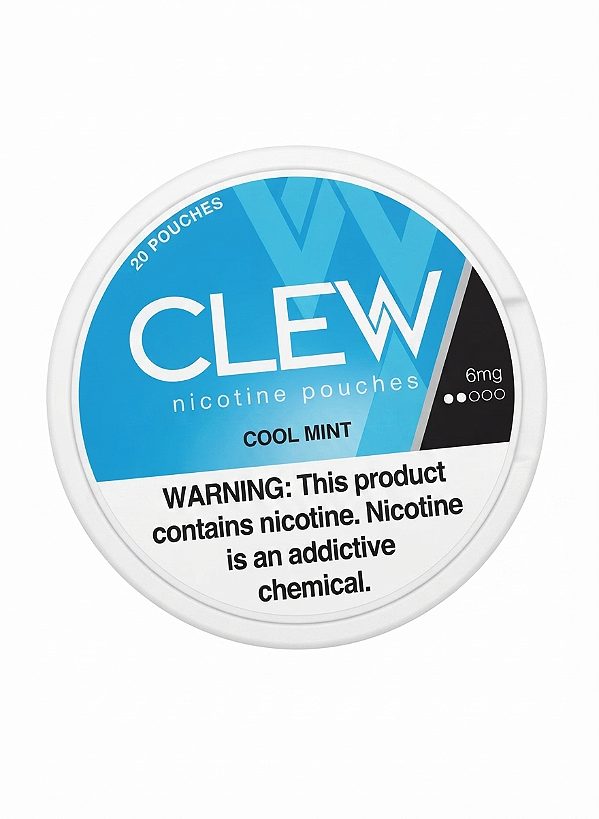 CLEW Nicotine Pouches - Cool Mint 6mg – 20 Pouches