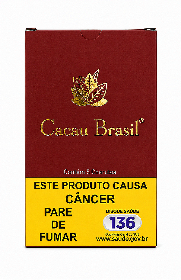 Charuto Cacau Brasil – Petaca com 5 Charutos