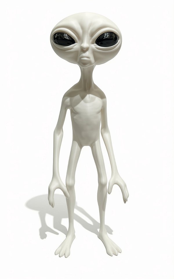 ET Decorativo 3D – Alienígena Braços Longos