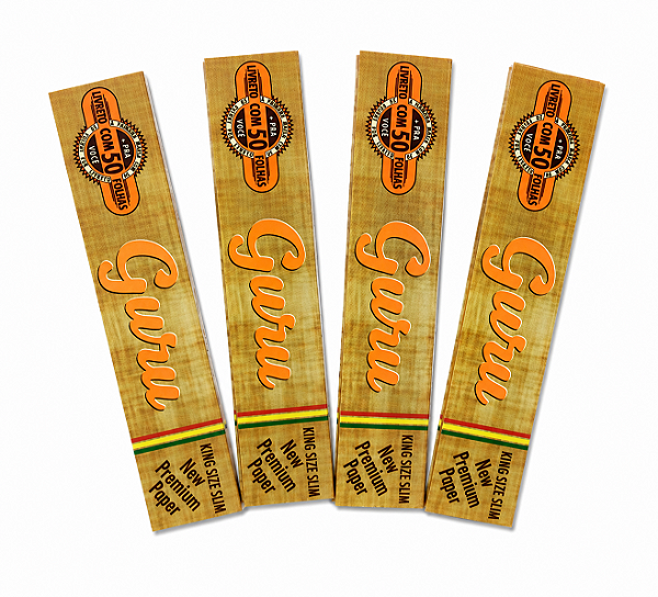 Seda Guru Brow King Size Slim — 50 folhas 4 sedas por 10,00