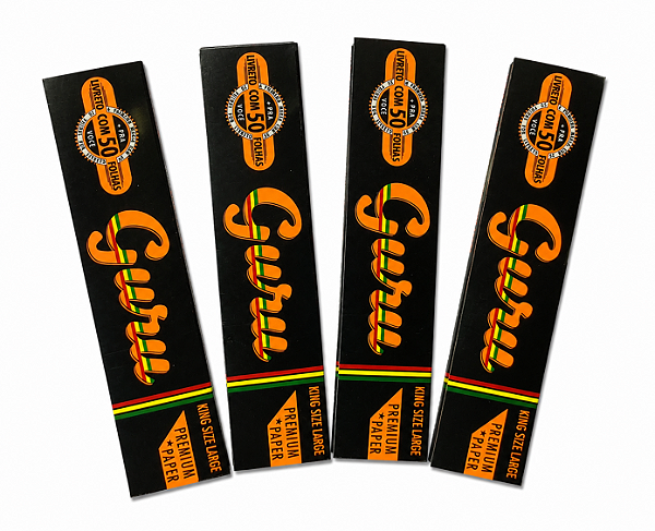 Seda Guru King Size Large — Premium Paper 4 sedas por 10,00