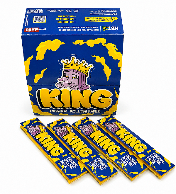 Seda King Original Rolling Paper — King Size 4 sedas por 10,00