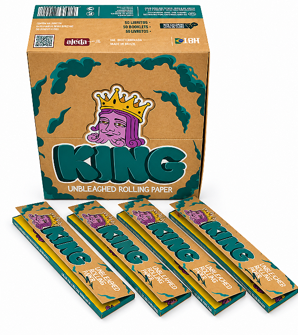 Seda King Brow Unbleached — King Size 4 sedas por 10,00