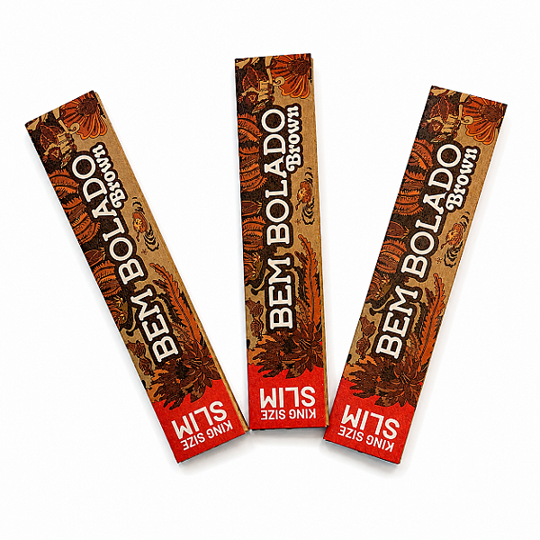 Seda Bem Bolado Brown King Size Slim - (3 sedas por 12,00)