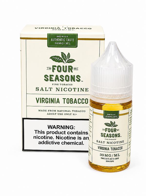Four Seasons Fine Tobacco – 35mg Virginia Tobacco Salt Nicotine 30mg