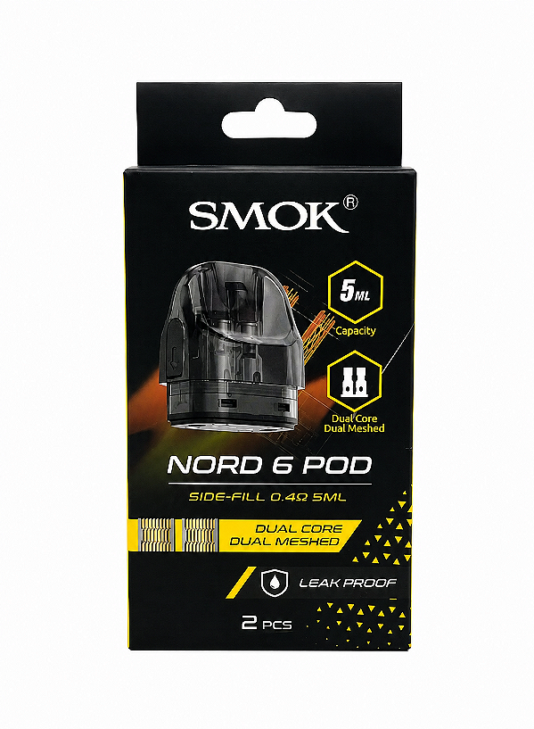 SMOK Nord 6 Pod 0,4Ω – Dual Core Dual Meshed