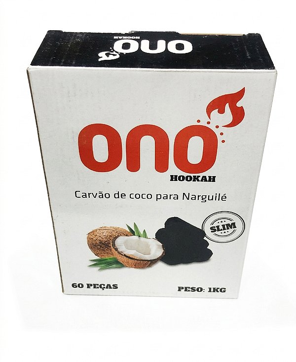 Carvão Ono Hookah Slim – 1kg | Coco Premium