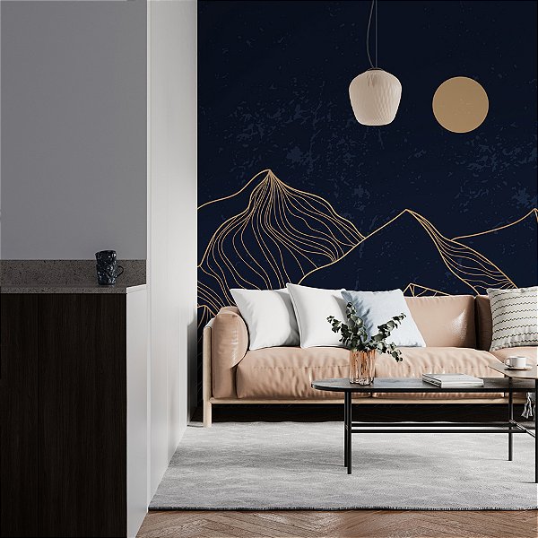 Painel de Parede Personalizado Dunas Douradas