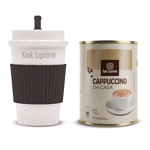 Copo Café Kook Suprême 450ml + Lata Cappuccino/Chocolate