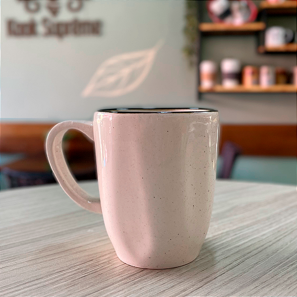 Caneca Porcelana 14 - Jumbo  Mescla Creme - 380 ml