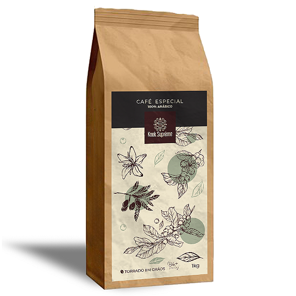 Café Especial 84 pontos Kook Supreme em Grãos - 1kg