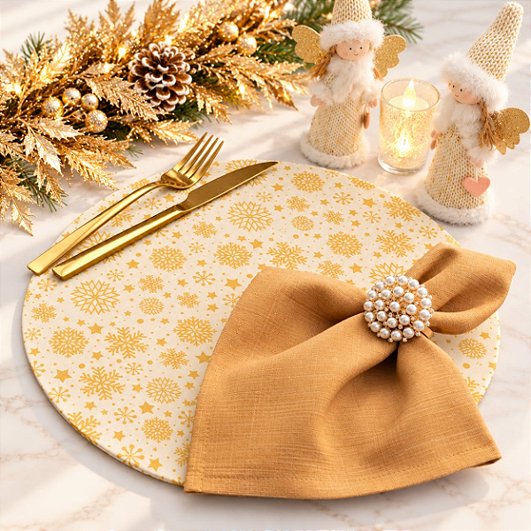 Kit Estrela Dourada Nude Natal