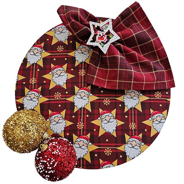 Kit Vermelha Estrela Noel Natal