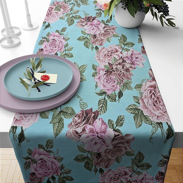 Trilha Floral Azul Tiffany