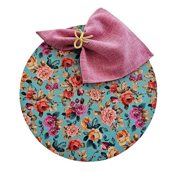 Kit Floral Colorido Azul I
