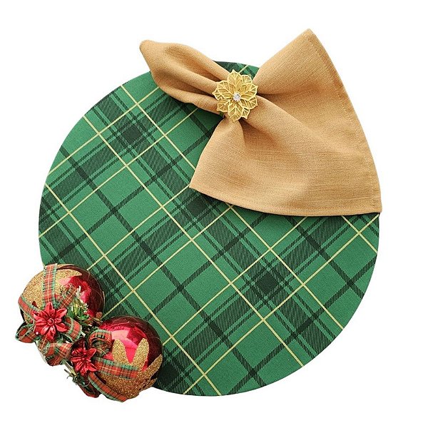 Kit Natal XF: 1 Capa + 1 Guardanapo + 1 Anel PG