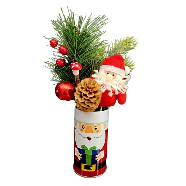 Enfeite Latinha Noel