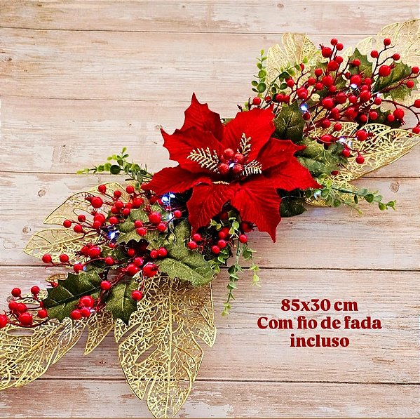 Centro de Mesa Natal com fio de fada