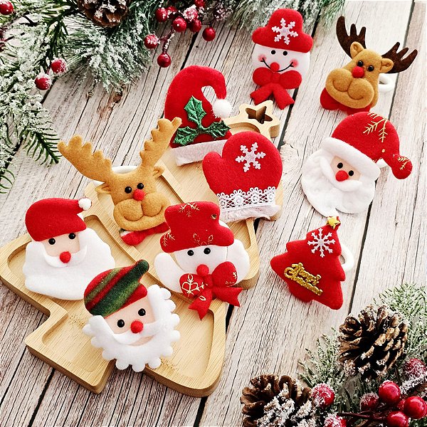 Kit 10 Anéis de Natal Variados